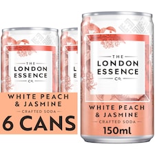 London Essence Peach & Jasmine Soda 6 X 150Ml