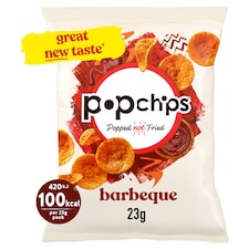Popchips Bbq Popped Potato Chips 23G