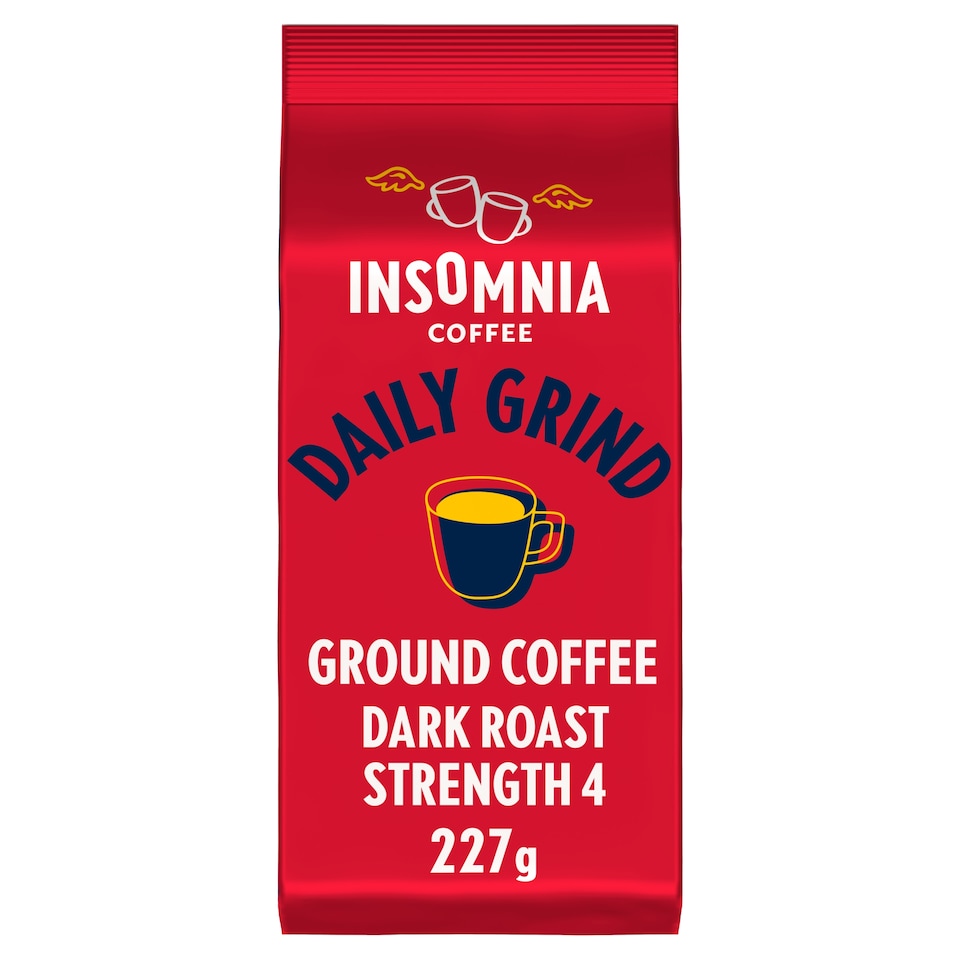 Insomnia Happy Days Signature Blend Ground Dark Blend Coffee No 4 227g