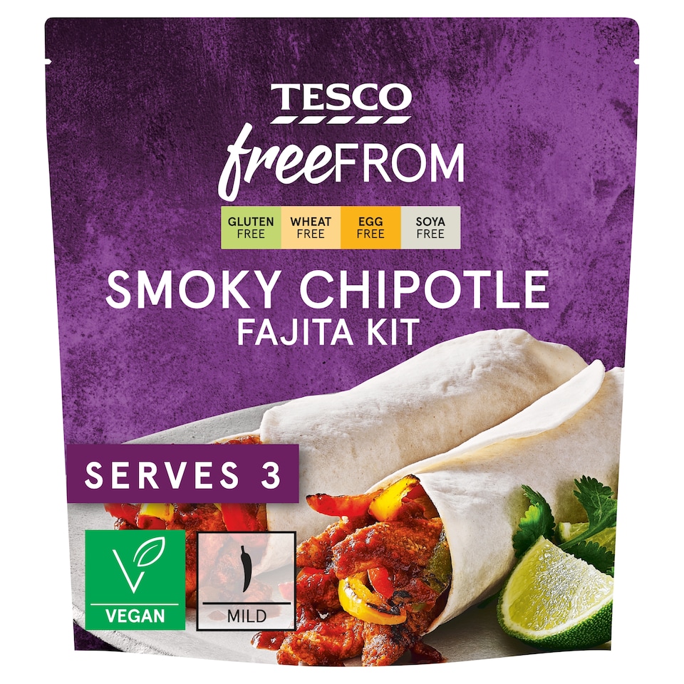 Tesco Free From Smoky Chipotle Fajita Kit 295g