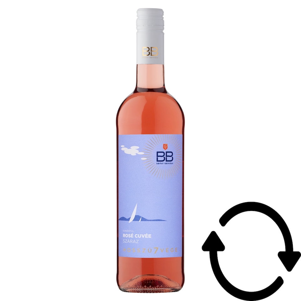BB Hosszú7vége Dunántúli Rosé Cuvée száraz rosébor 0,75 l