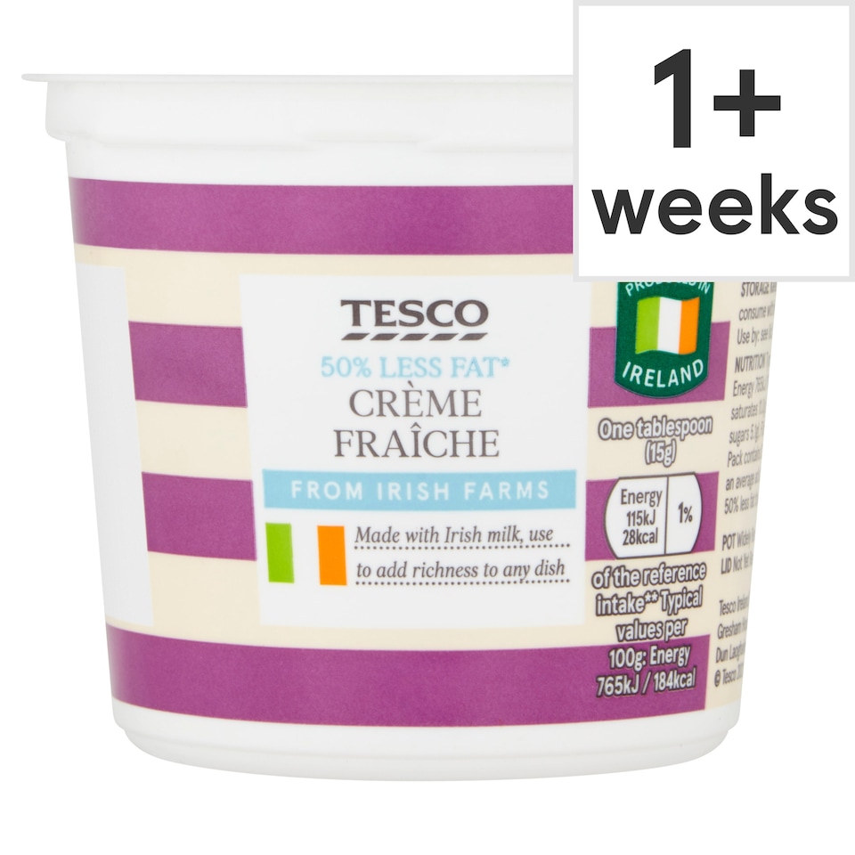 Tesco 50% Less Fat Creme Fraiche 300G