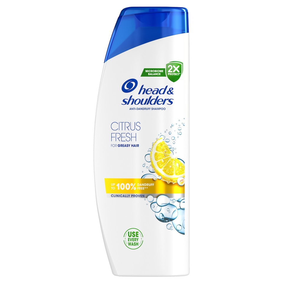 Head & Shoulders Citrus Fresh korpásodás elleni sampon zsíros hajra 500ml napi használatra