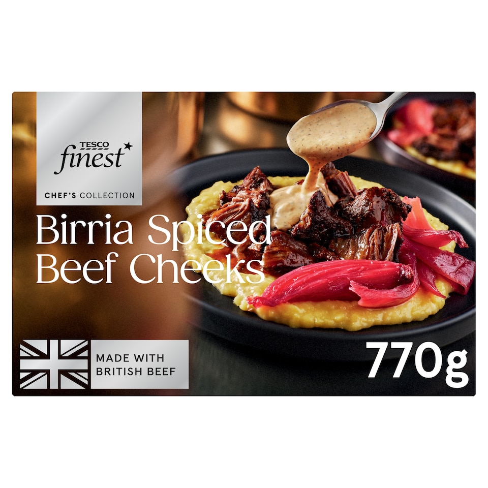 Tesco Finest Chef's Collection Birria Spiced Beef Cheeks 770g