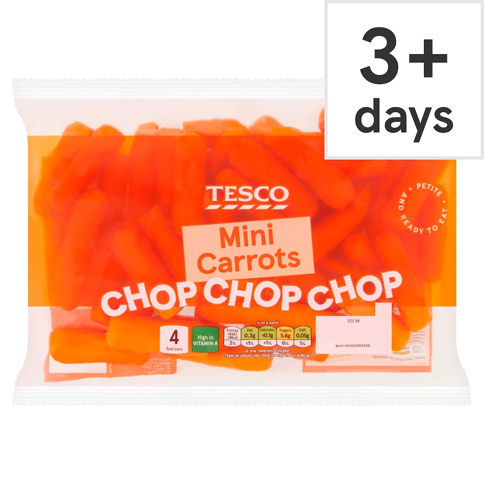 Tesco Mini Carrots 320G