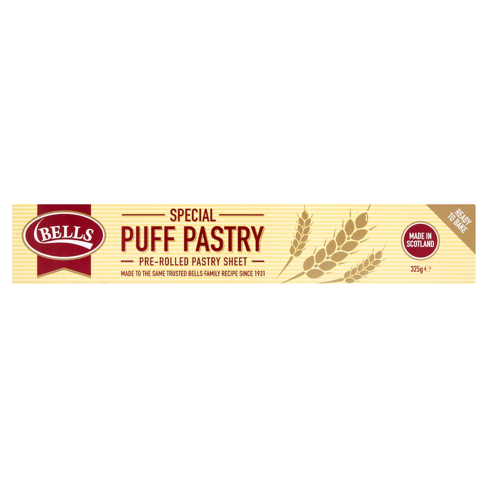 Bells Pre Rolled Puff Pastry Sheets 325G