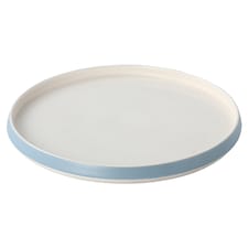 F&F Home Oslo Powder Blue & Cream 12 Piece Dinner Set