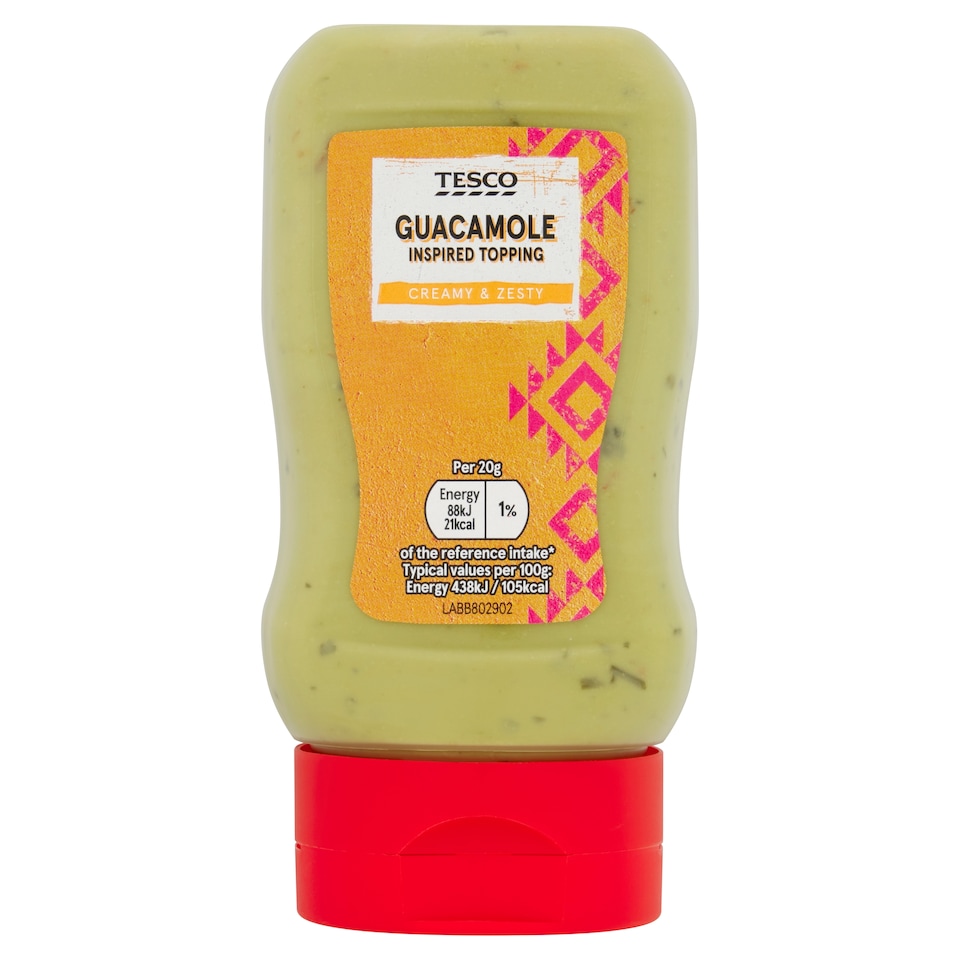 Tesco Guacamole Style Topping 285G