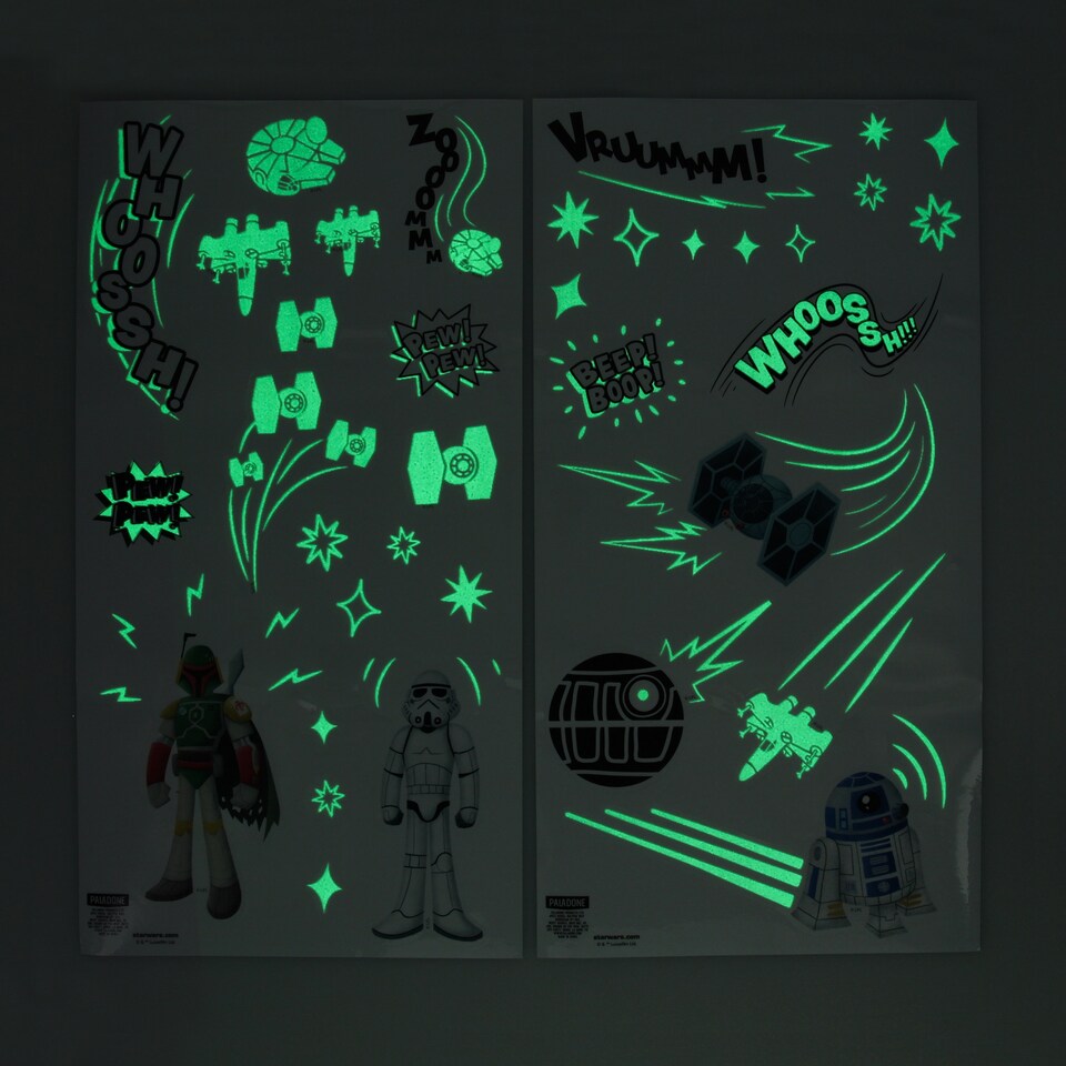 image 1 of Star Wars Glow In The Dark Wall Decals