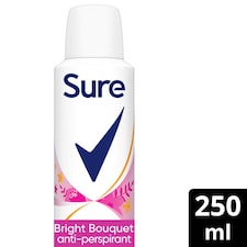 Sure Women Bright Antiperspirant Deodorant 250Ml