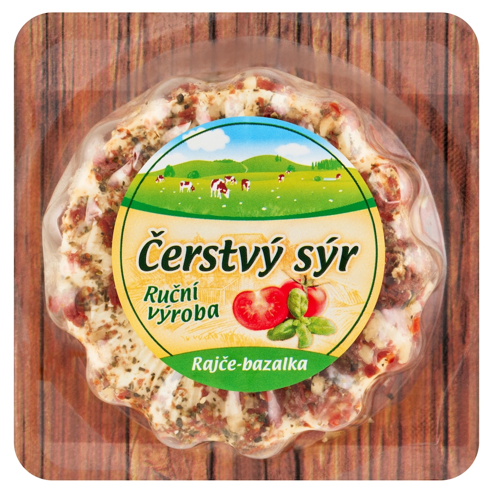image 1 of Tomato-Basil Fresh Cheese 100g