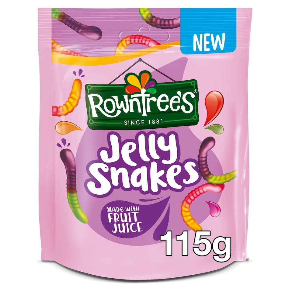 Rowntree's Jelly Snakes Sweets Sharing Bag 115g Tesco Groceries