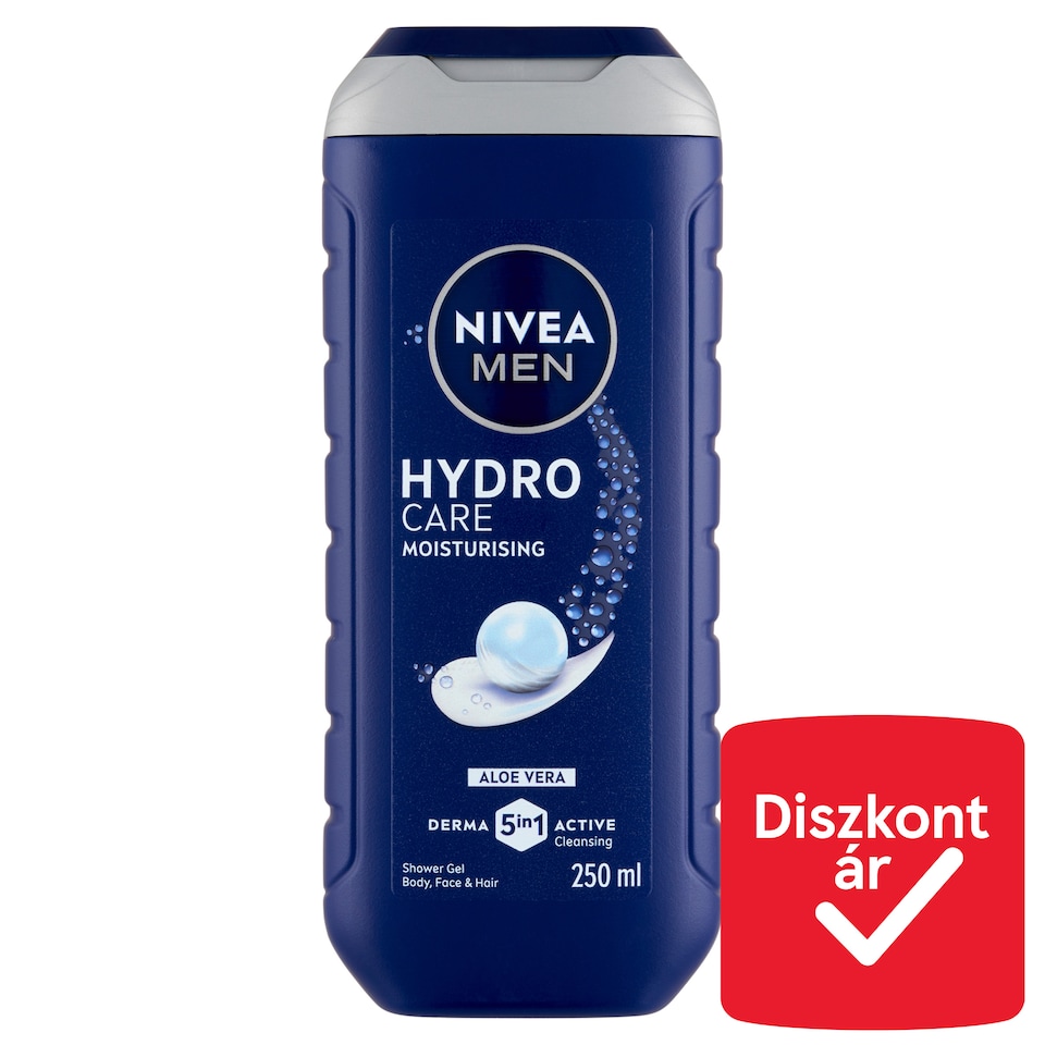 NIVEA MEN Hydro Care tusfürdő testre, arcra, hajra 250 ml  1. kép