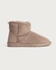 image 1 of F&F Faux Suede Fur Lined Water Repellent Boot Slippers in Mink