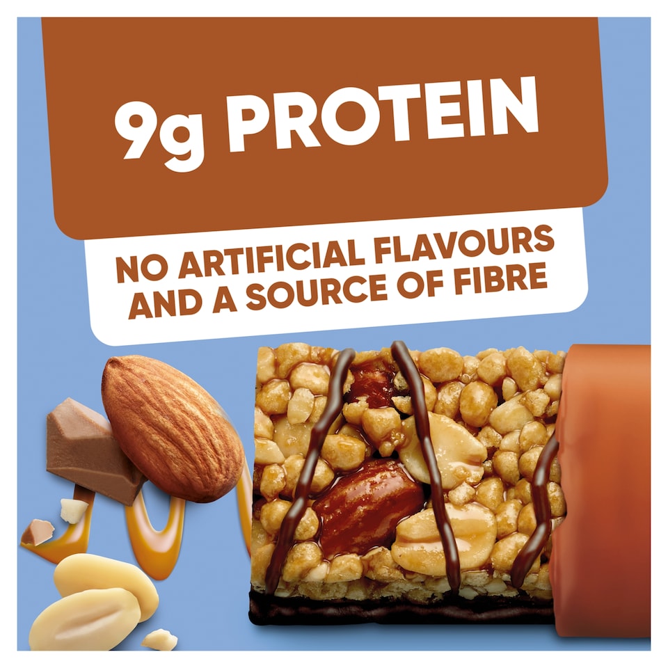 image 1 of Kellogg's High Protein Almond & Salted Caramel Flavour 4x35g
