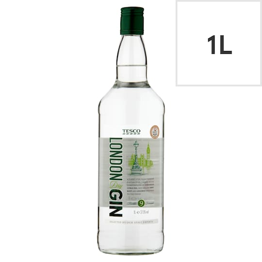Tesco Dry London Gin 1L - Tesco Groceries