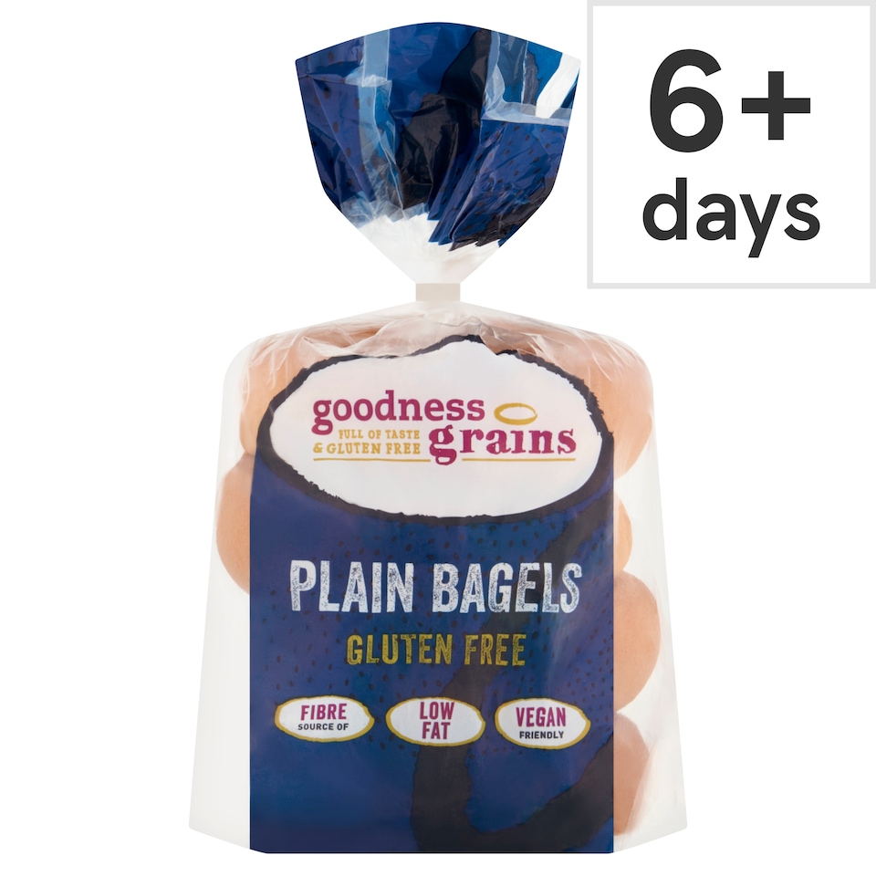 Goodness Grains Gluten Free Plain Bagels 280G