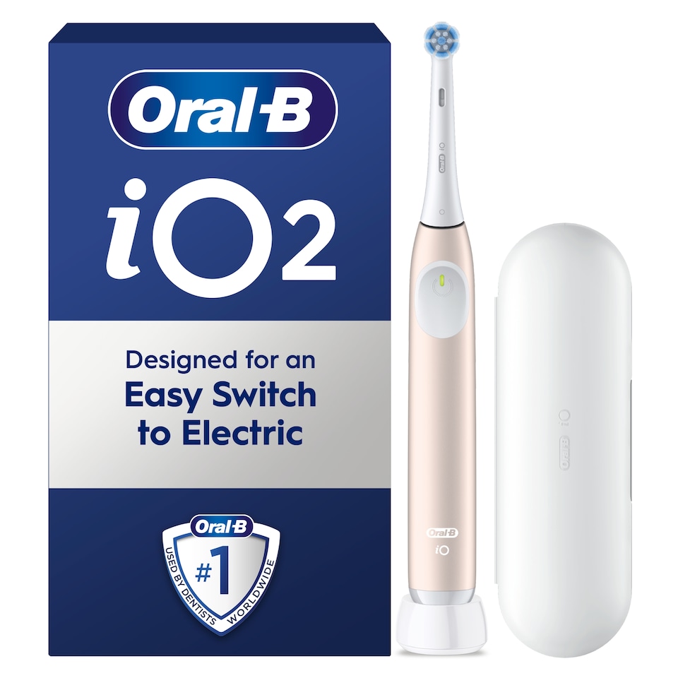 image 1 of Oral-B iO Series 2 Clean & Care Pink Electric Toothbrush and Travel Case