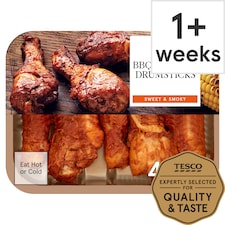 Tesco Ready To Eat Bbq Roast Chicken Drumsticks 430G