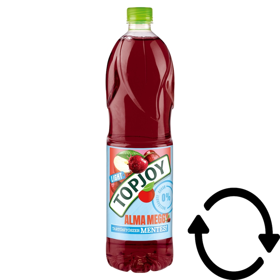 Topjoy Light Non-Carbonated Apple-Sour Cherry Drink with Sweetener 1,5 l
