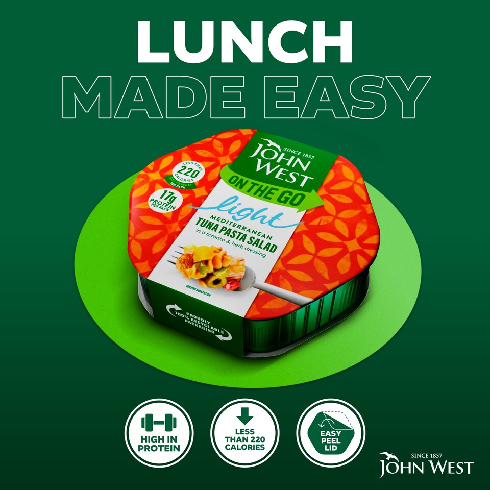 image 1 of John West Light Lunch Mediterranean Style Tuna Salad 220G