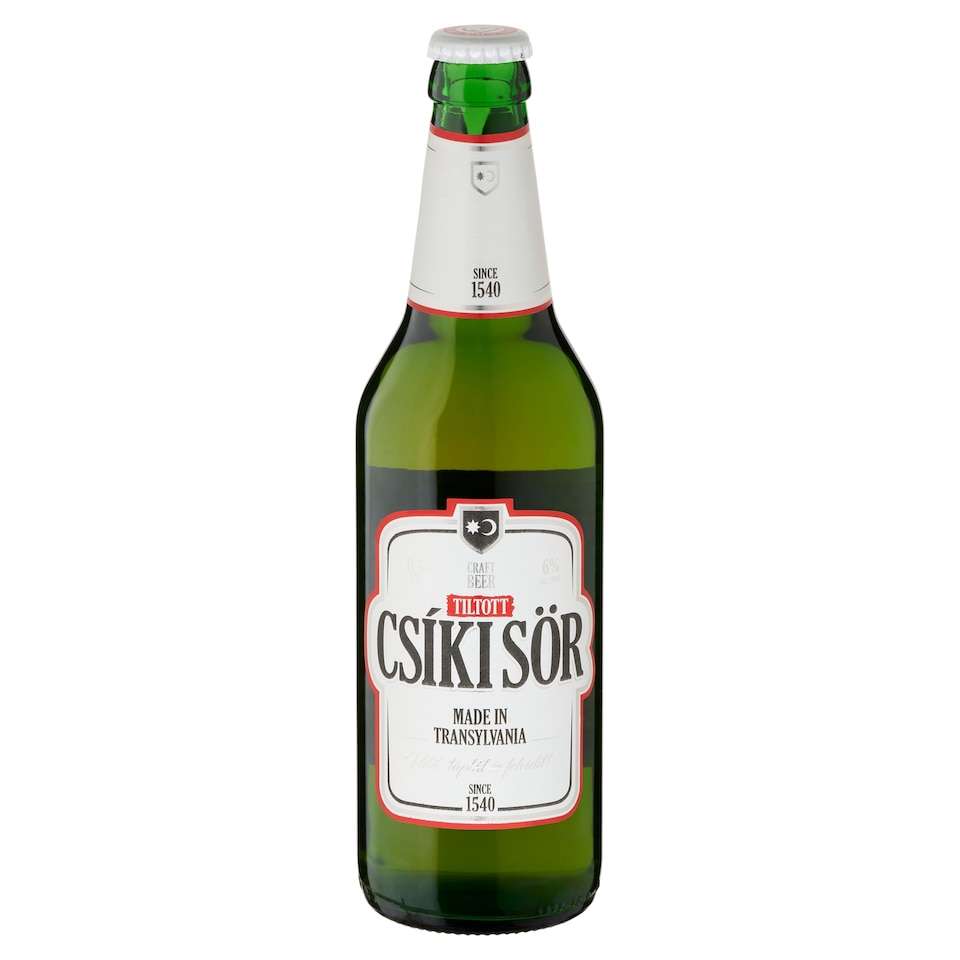 Tiltott Csíki Sör kézműves világos bock sör 6% 500 ml  1. kép