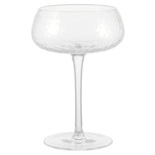 F&F Home Hammered Coupe Glass 2 Pack