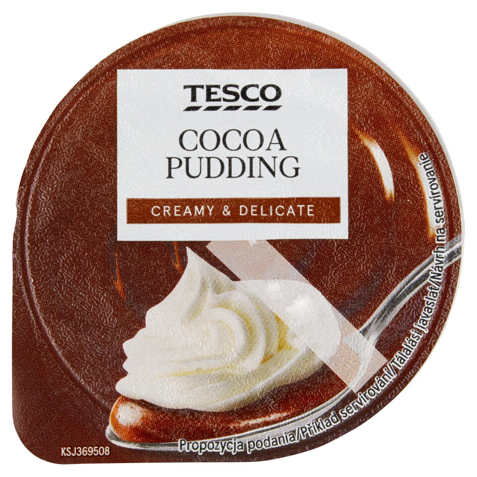 Tesco kakaóízű puding habbal 200 g