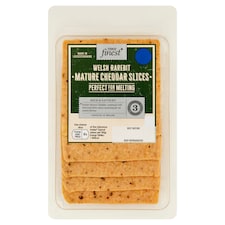 Tesco Finest Welsh Rarebit Mature Cheddar Slices 150G
