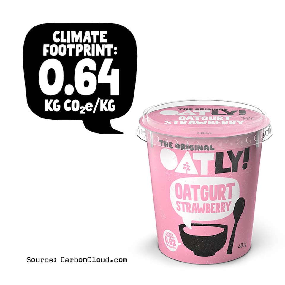image 1 of Oatly Oatgurt - Strawberry 400g