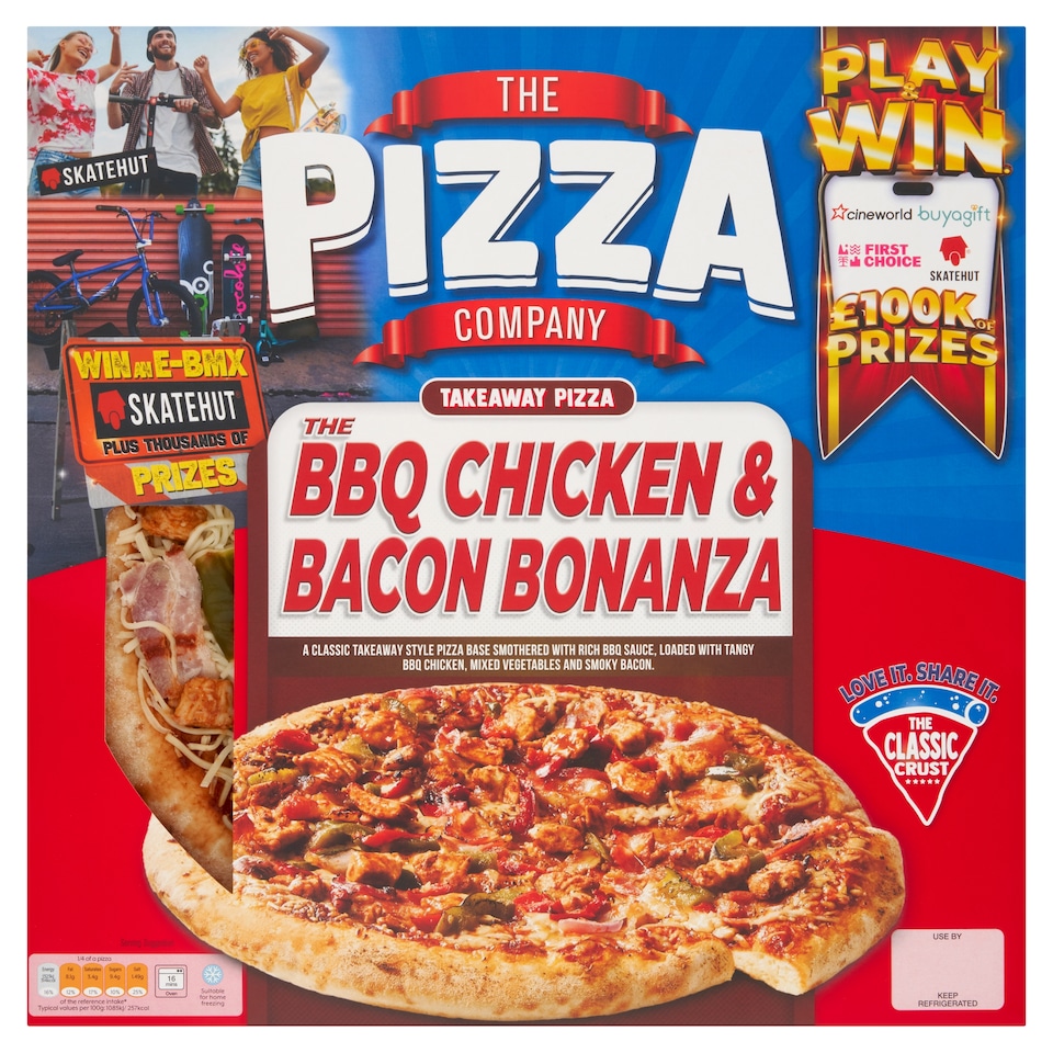 The Pizza Company Bbq Chicken & Bacon Bonanza 525G
