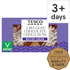 Tesco Chocolate Choux Buns 2 Pack