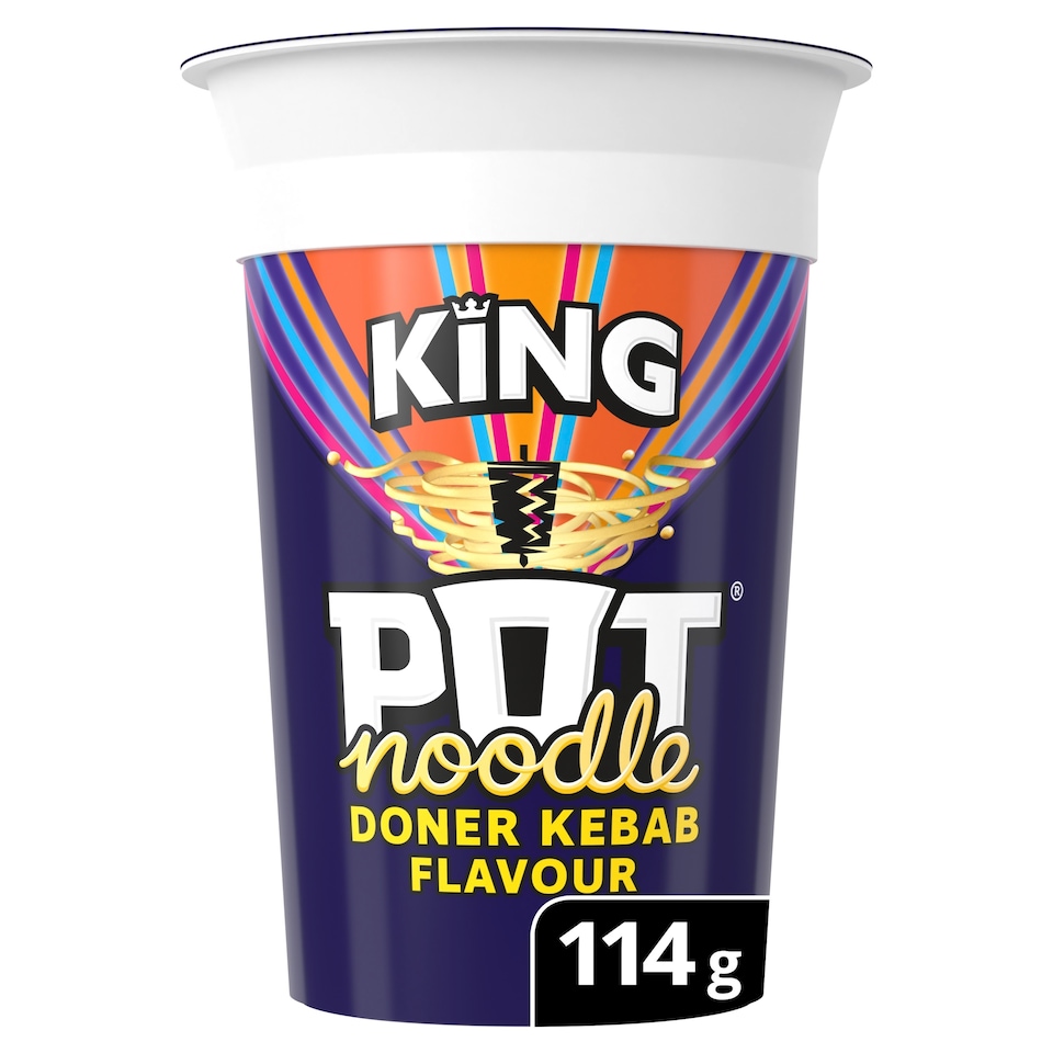 image 1 of Pot Noodle Doner Kebab Instant Noodles King Pot 114g