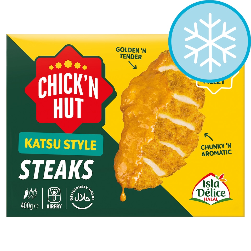Isla Delice Halal Chick'n Hut Katsu Style Chicken Steaks 400g