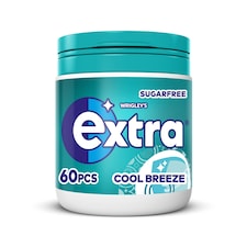 Extra Cool Breeze Sugarfree Chewing Gum Bottle 60 Pieces