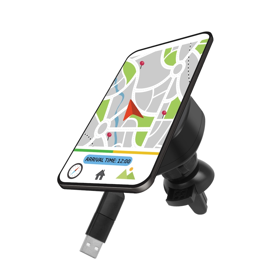 image 1 of Groov-e Car Phone Charging Mount Magnetic Wireless Charging Holder For Your Smartphone