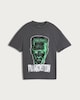 image 4 of Frankenstein Print Pure Cotton Short Sleeved T-Shirt in Grey