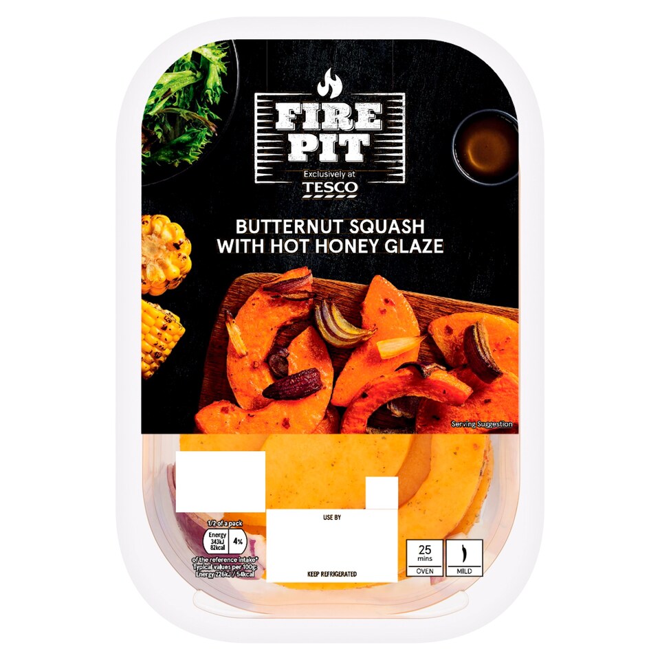 Fire Pit Butternut Squash Slices with Hot Honey Glaze 350g