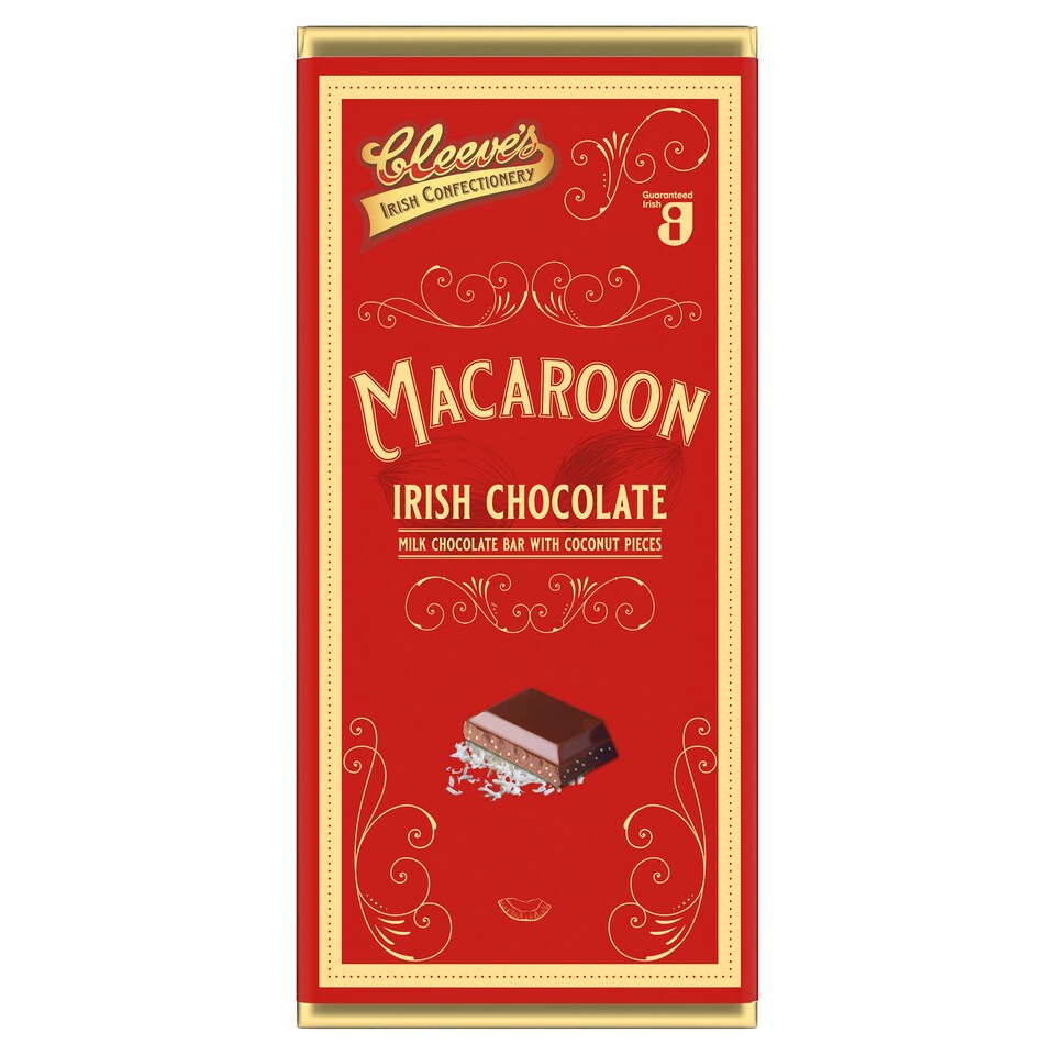 Cleeves Macaroon Chocolate Bar 90G