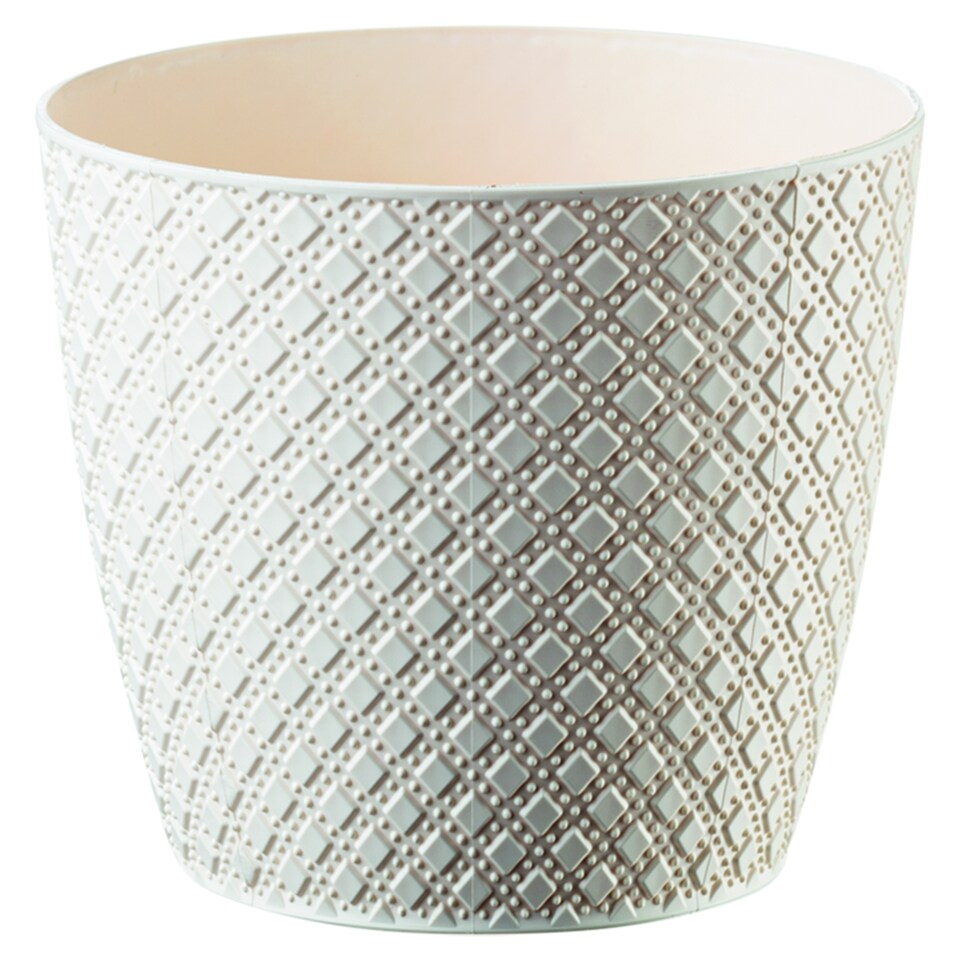 image 1 of Prosperplast Orient Flowerpot White 128 x 112 mm