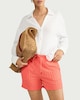 image 1 of F&F Textured Drawstring Shorts in Coral