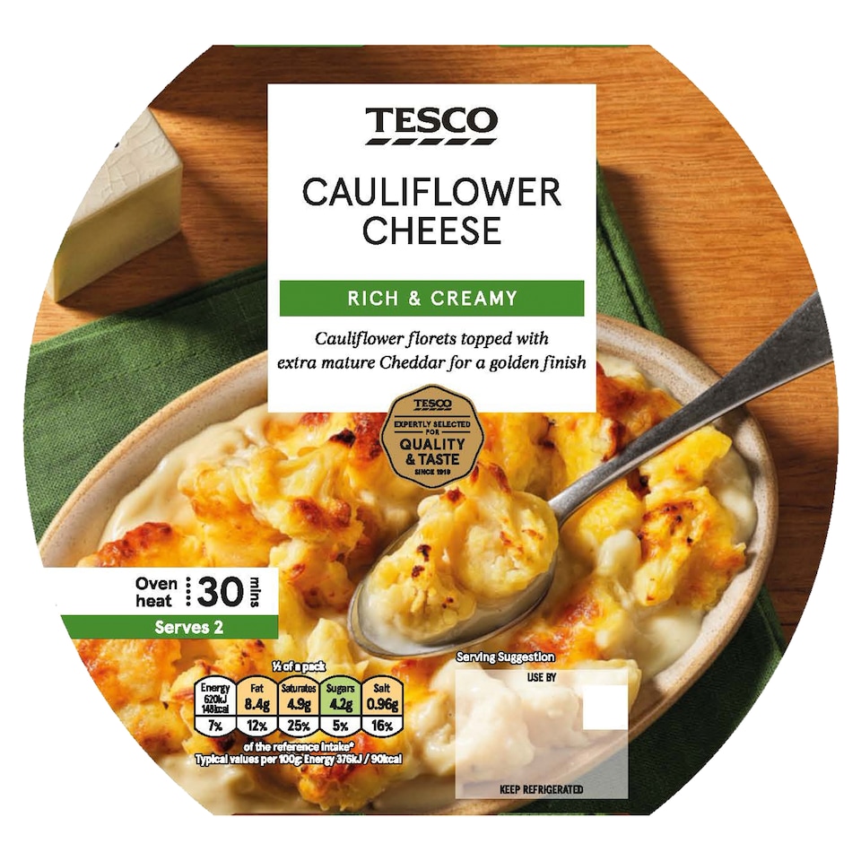 Tesco Cauliflower Cheese 350G