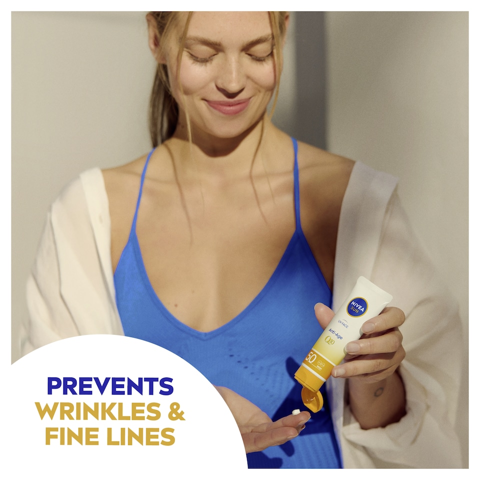 image 1 of Nivea Sun UV Face Q10 Anti-Age Sun Cream SPF50 50Ml