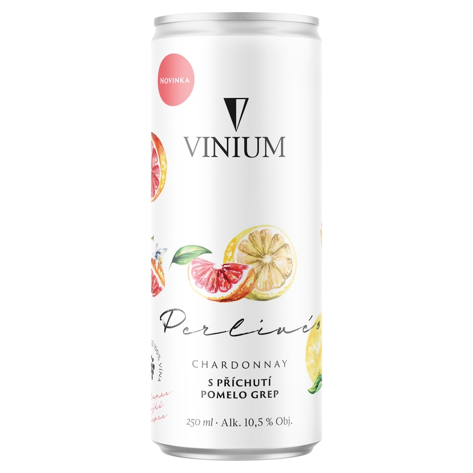 Vinium Perlivé Chardonnay s příchutí pomelo grep 250ml