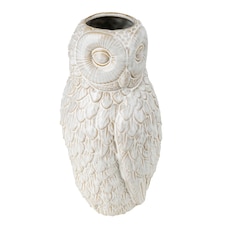 Candlelight Ceramic Owl Vase