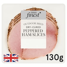 Tesco Finest Dry-Cured Peppercorn Ham Slices 130g