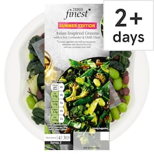 Tesco Finest Asian Inspired Greens with Soy Sauce, Coriander & Chilli Glaze 225g