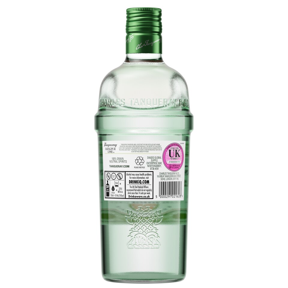image 1 of Tanqueray Rangpur Lime Gin Bottle 41.3% Vol 70cl