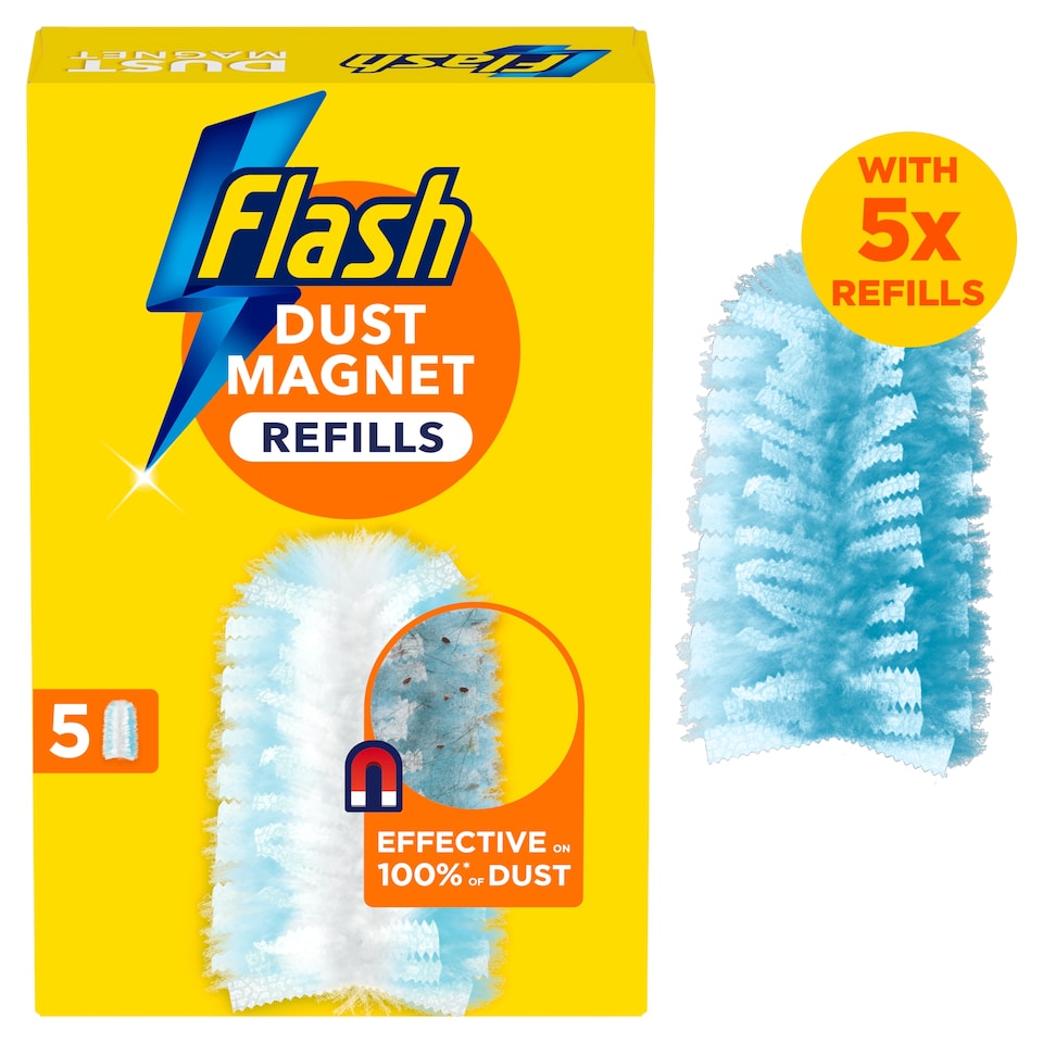 image 1 of Flash Dust Magnet Duster Refill 5 Pack