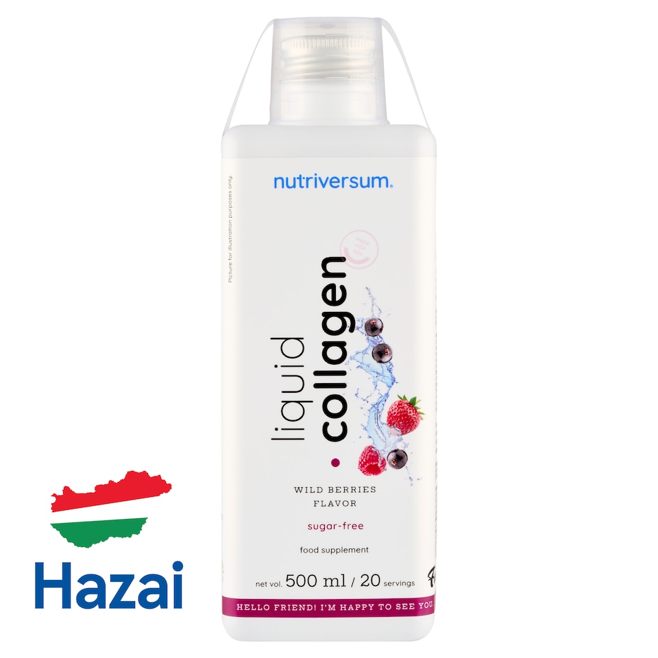 Nutriversum Flow Liquid Collagen Wild Berries Flavor Food Supplement 500 ml